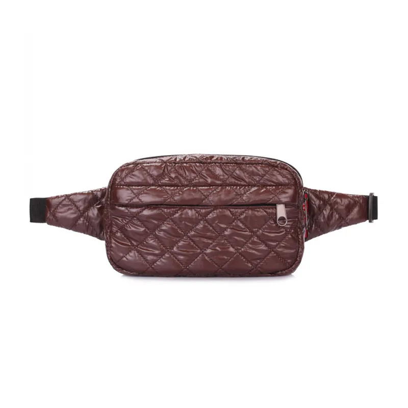 Сумка на пояс POOLPARTY Beltbag коричнева (beltbag-brown) 