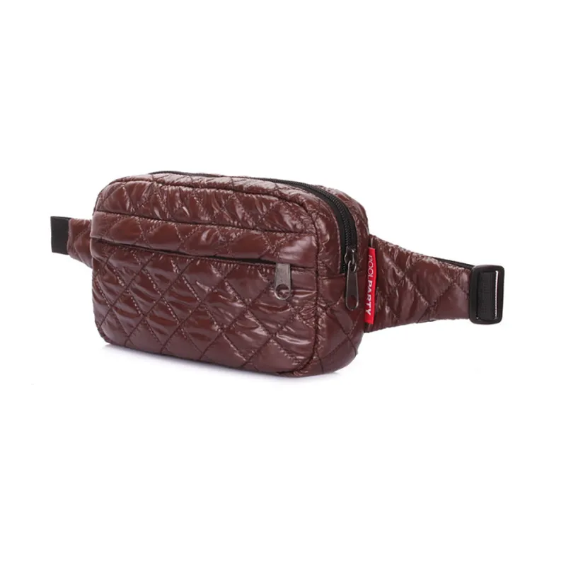 Сумка на пояс POOLPARTY Beltbag коричнева (beltbag-brown) 