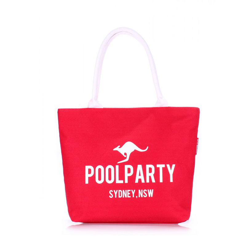 Сумка жіноча POOLPARTY текстильна, червона (pool-9-oxford-red)  large popup