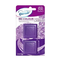 Таблетки Kolorado WC Colour для бачка унітазу, фіолетова, 2*45г (009646)