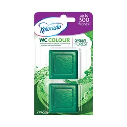 Таблетки Kolorado WC Colour для бачка унітазу, зелені, 2*45г (004405)