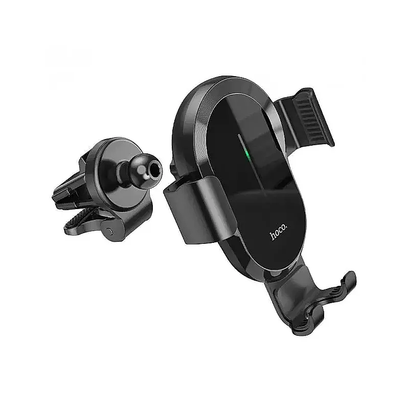 Тримач для телефону HOCO CA105 Guide three-axis linkage wireless charging car holder Black