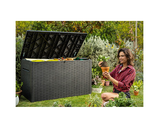 Скриня для зберігання Keter Rattan Dark Brown large popup