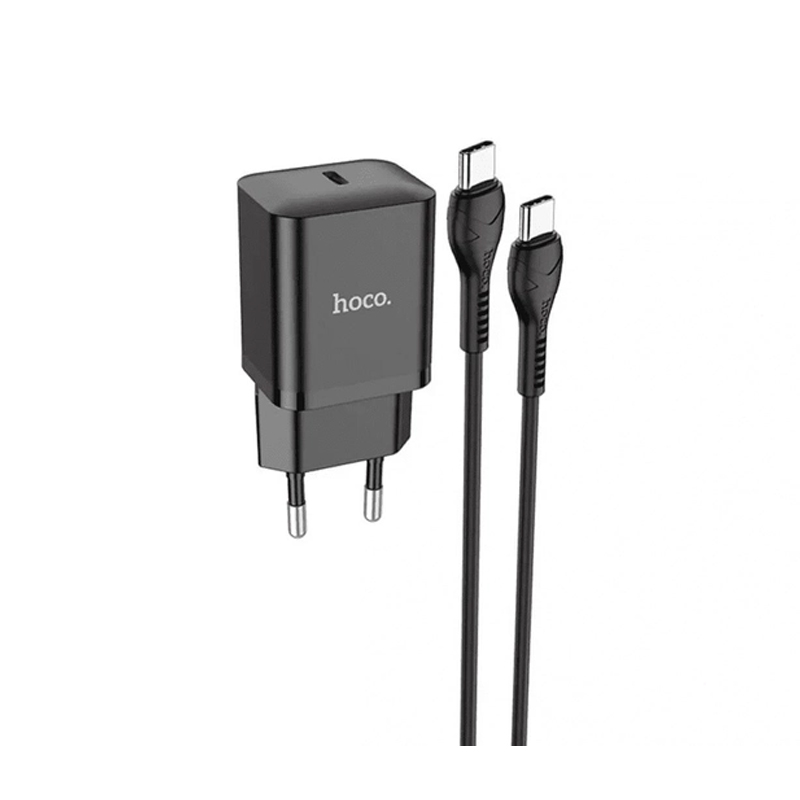 Зарядний пристрій Hoco N27 Innovative Type-C to Lightning 1USB PD20W, швидка зарядка, чорний large popup