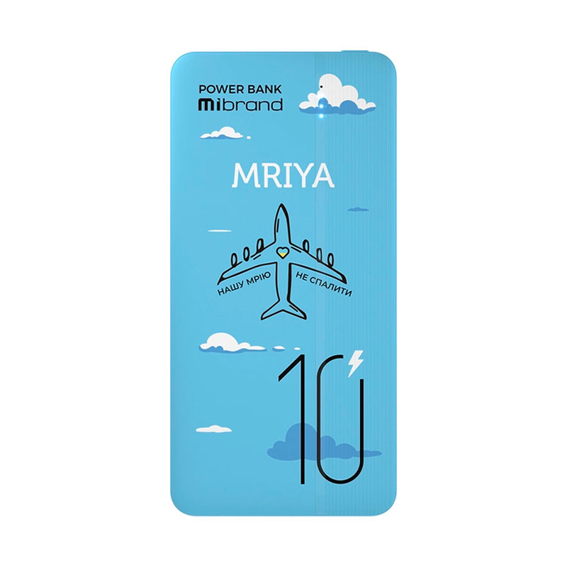 Зарядний пристрій MIBRAND MRIYA 10000mah PowerBank, блакитний large popup