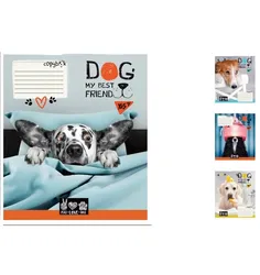 Зошит А5/24 клітинка YES Dog my best friend, зошит учнів. 20 шт. в упаковці (M103369)