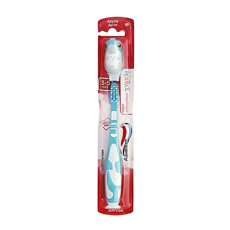 Зубна щітка Aquafresh Акула Арчі 3-5років, 1шт large popup