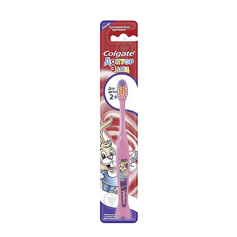 Зубна щітка Colgate Доктор Заєць, 2 років, 1шт large popup