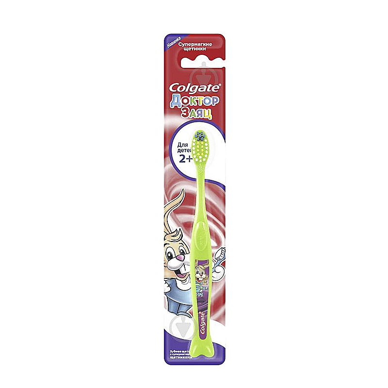 Зубна щітка Colgate Доктор Заєць, 2 років, 1шт large popup