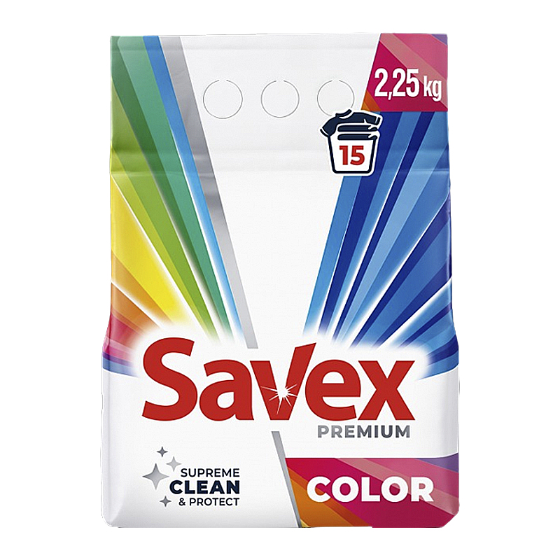 Пральний порошок Savex 2,25кг Колор (10891) large popup