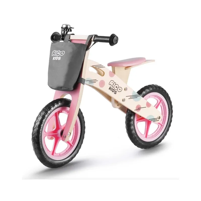 Велобіг дерев&#039;яний Ricokids RC-611 рожевий 7611