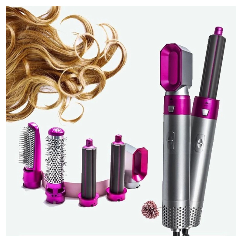 Фен-стайлер Hot Air Styler 5в1 для завивки та випрямлення волосся з 5 насадками large popup