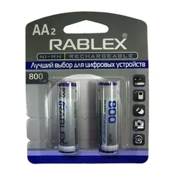 Акумулятор AA Rablex 800mAh NiMH, 1шт (блістер по 2шт) HR6