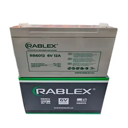 Акумулятор свинцево-кислотний Rablex 6V-12Ah, RB1212