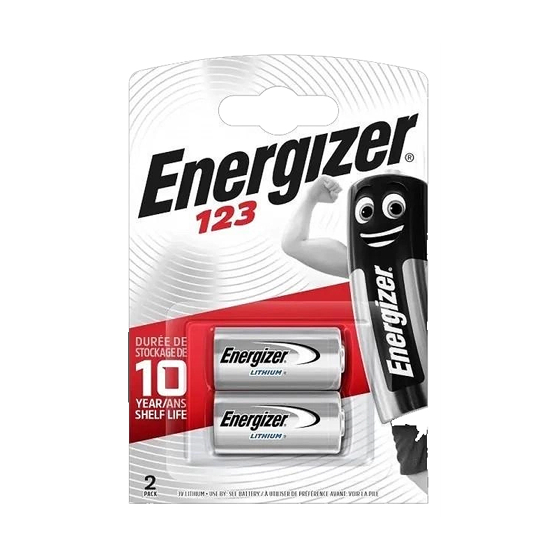 Батарейка CR 123A Energizer 3V Lithium, 1штука (блістер по 2шт) large popup