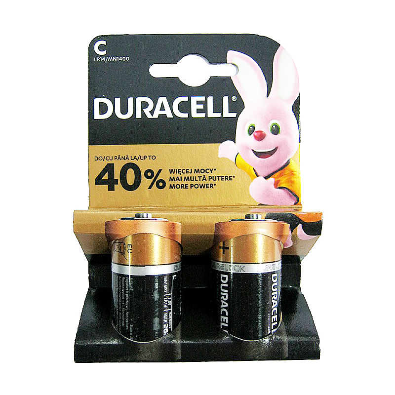 Батарейка LR14 Duracell Plus, 1шт (блістер по 2шт) C large popup