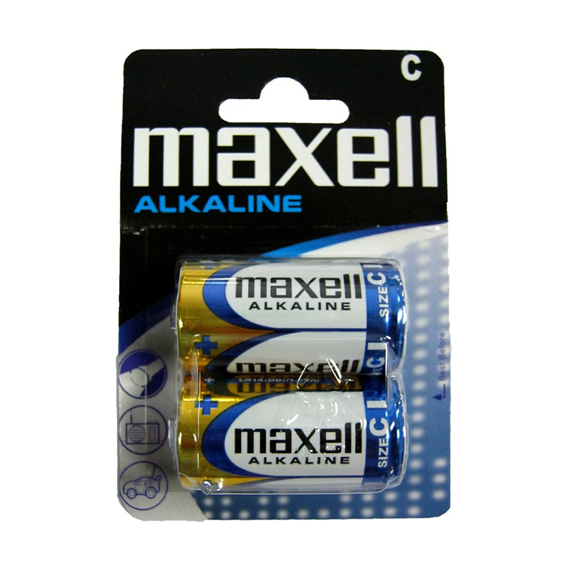 Батарейка LR14 Maxell, 1шт (блістер по 2шт) C large popup