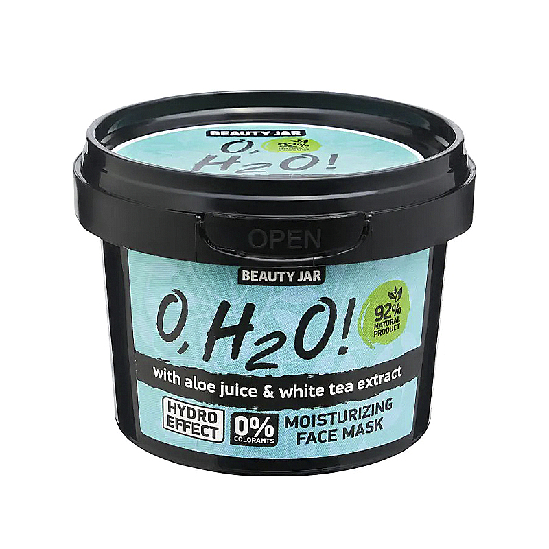 Beauty Jar Зволожуюча маска для обличчя O H2O! 120гр large popup