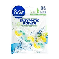 Блок для унітазу Brait Enzymatic Power Lemon 1 шт.