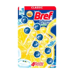 Блок для унітазу Bref Power Aktiv Lemon 4 шт.