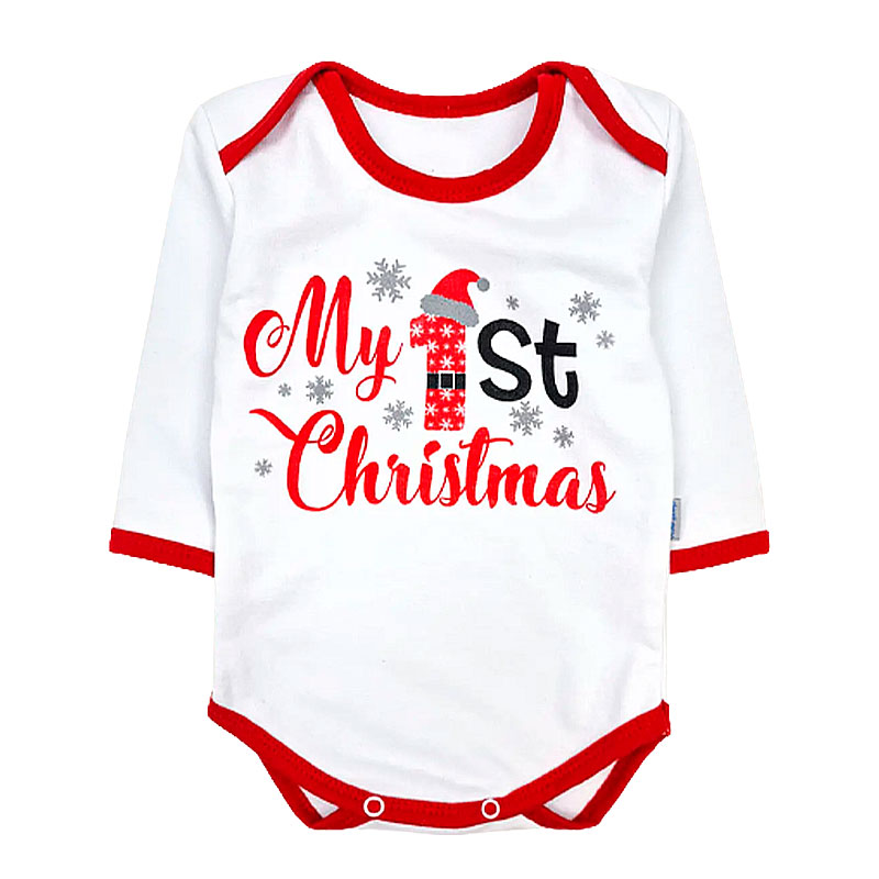 Бодік Dexter&#039;s футер My 1st Christmas для новонародженого р.68 (d352-3-нгтг) large popup