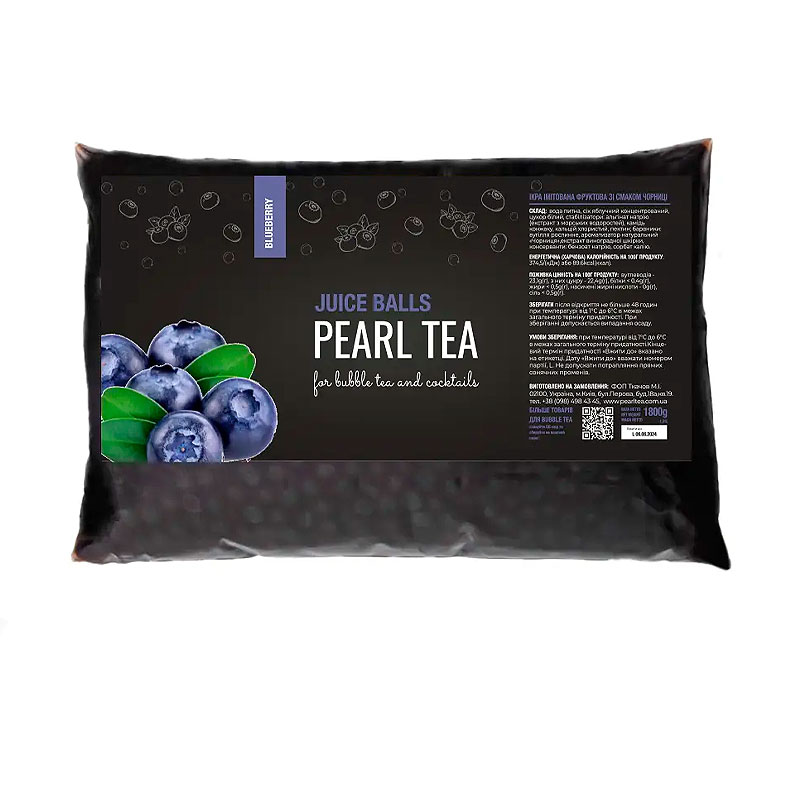 Bubble tea Перлини Чорниця 1.8 кг ТМ &quot;PearlTea&quot; large popup