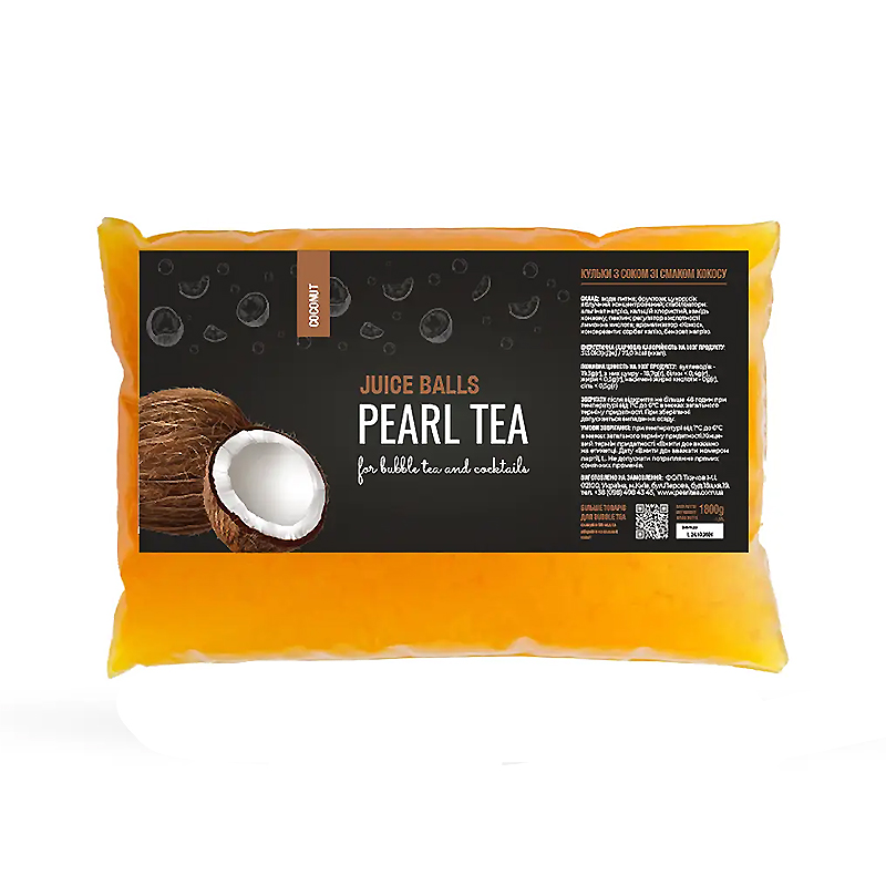 Bubble tea Перлини Кокос 1.8 кг ТМ &quot;PearlTea&quot; large popup