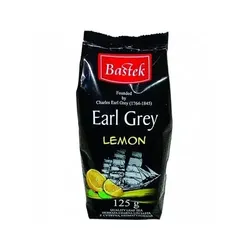 Чай черный среднелистовой рассыпной с бергамотом Bastek Earl Grey LEMON, 125г