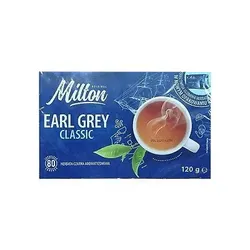 Чай чорний з бергамотом у пакетах Milton Earl Grey (80шт), 120г Польща