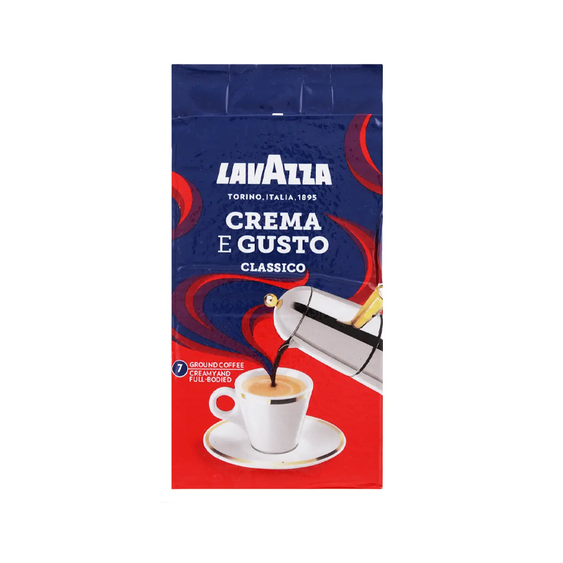 Міцна мелена кава Lavazza Crema e Gusto, 250г Італія, суміш робусти та арабіки large popup