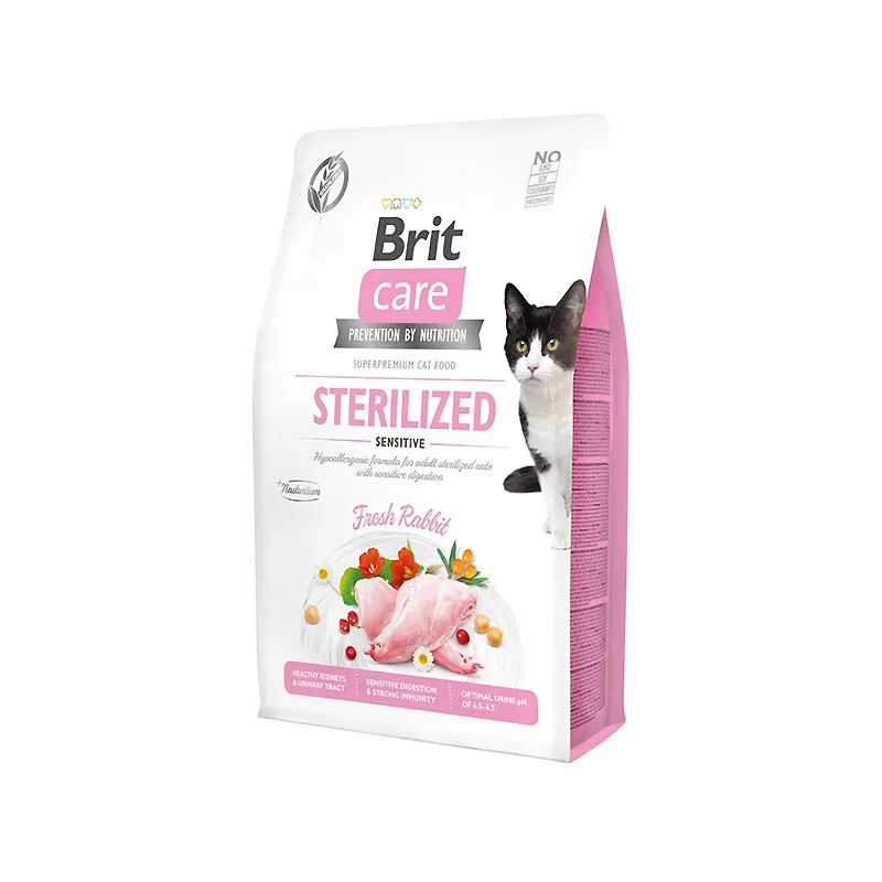 Cухий корм для кішок Brit care cat gf sterilized sensitive 2 кг