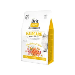 Cухий корм для кішок Brit care cat gf haircare healthy and shiny coat 400 г