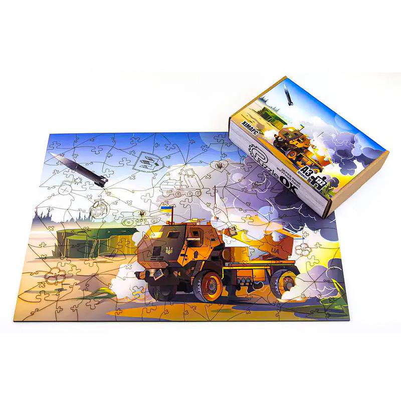 Фігурний дерев&#039;яний пазл &#039;Хімарс&#039; А3 P PuzzleOK  (PuzA3-00529) large popup