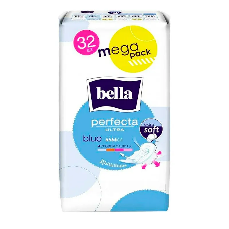 Гігієнічні прокладки Bella Perfecta Ultra Blue 4 краплі 32 шт