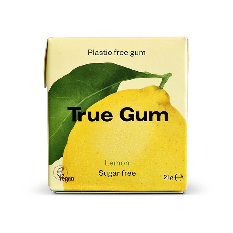 Гумка True Gum жувальна без цукру зі смаком лимону, 21 г. large popup