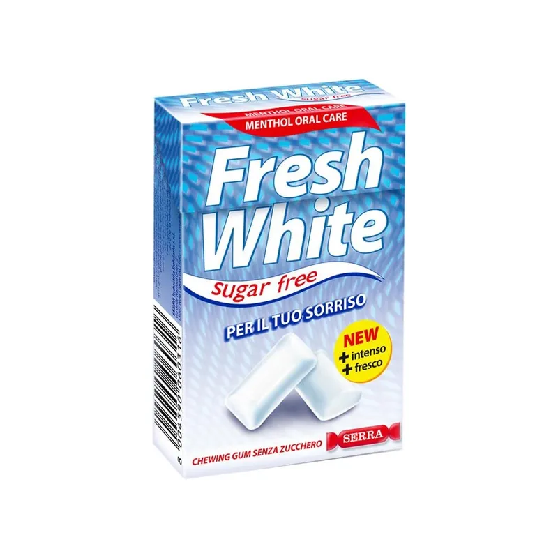 Гумка Fresh White без цукру зі смаком свіжої білої м&#039;яти , 28 г.