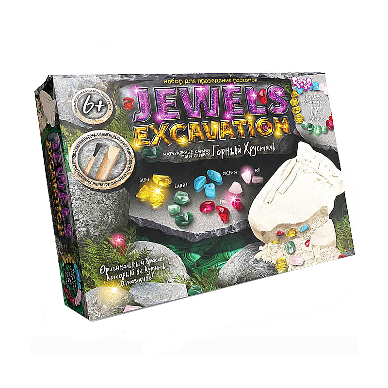 Творчість. Набір для проведення розкопок &#039;JEWELS EXCAVATION&#039; камені (M21316) large popup