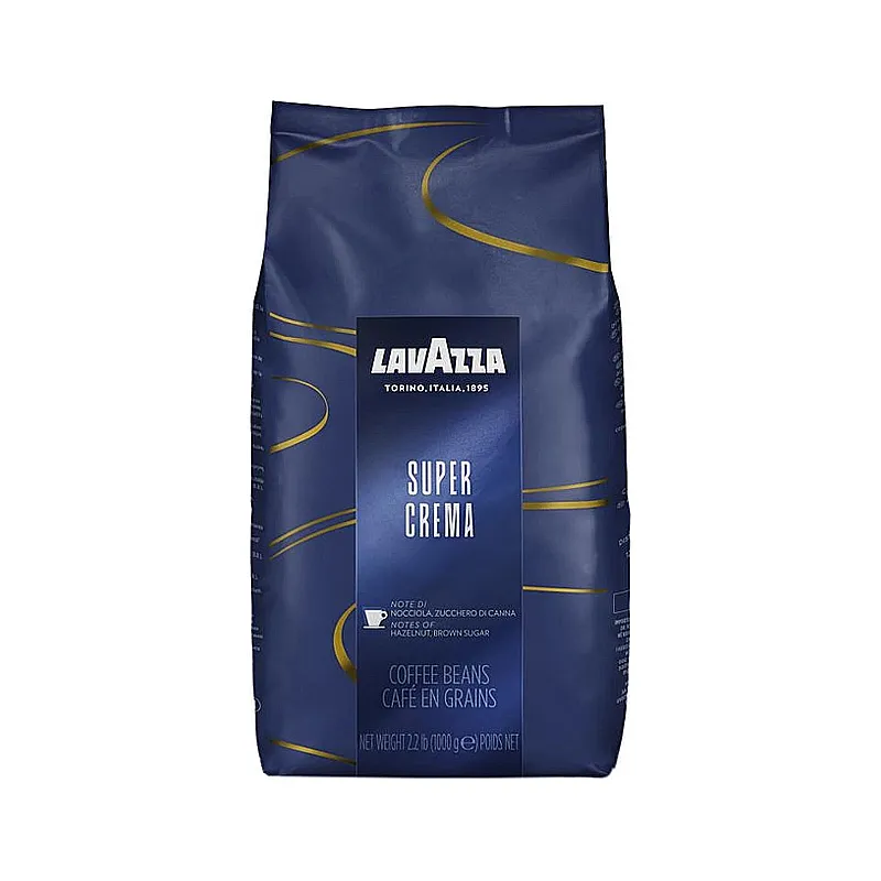 Італійська кава зерно Лаваза Lavazza Super Crema, 1 кг (ОРИГІНАЛ)