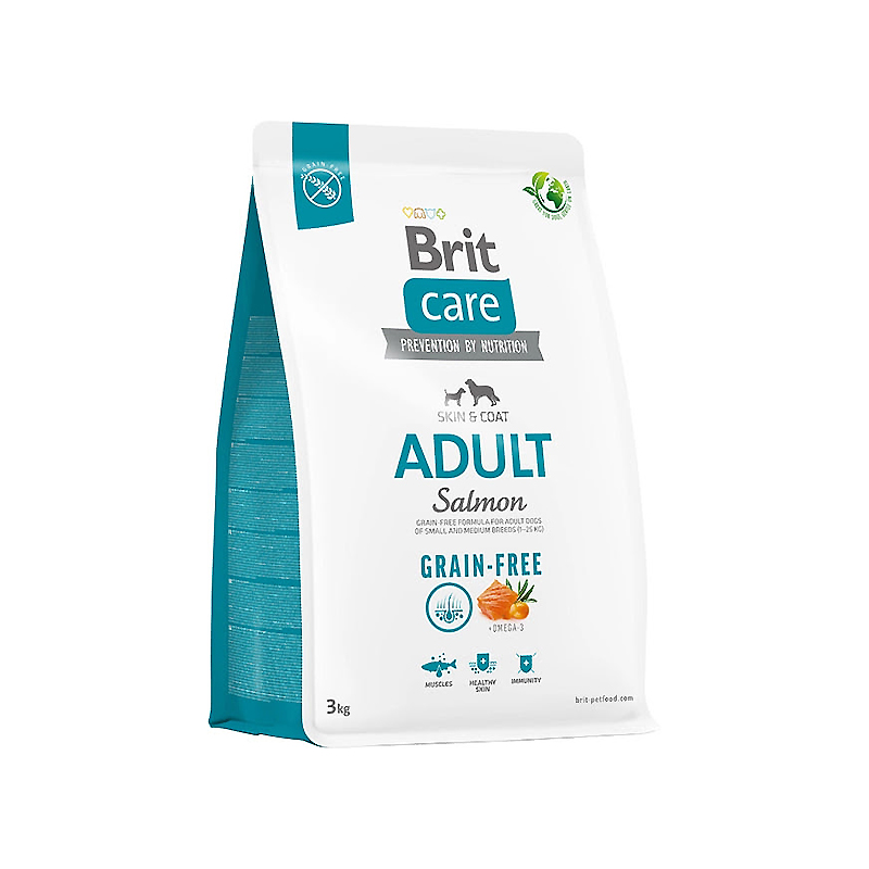 Корм для собак малих і середніх порід Brit Care Dog Grain-free Adult беззерновий з лососем 3 кг large popup