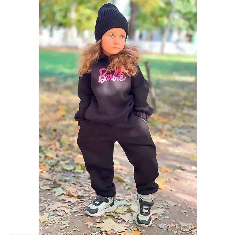 Костюм Барбі TM Fashion Kids футер чорний, р.104-110