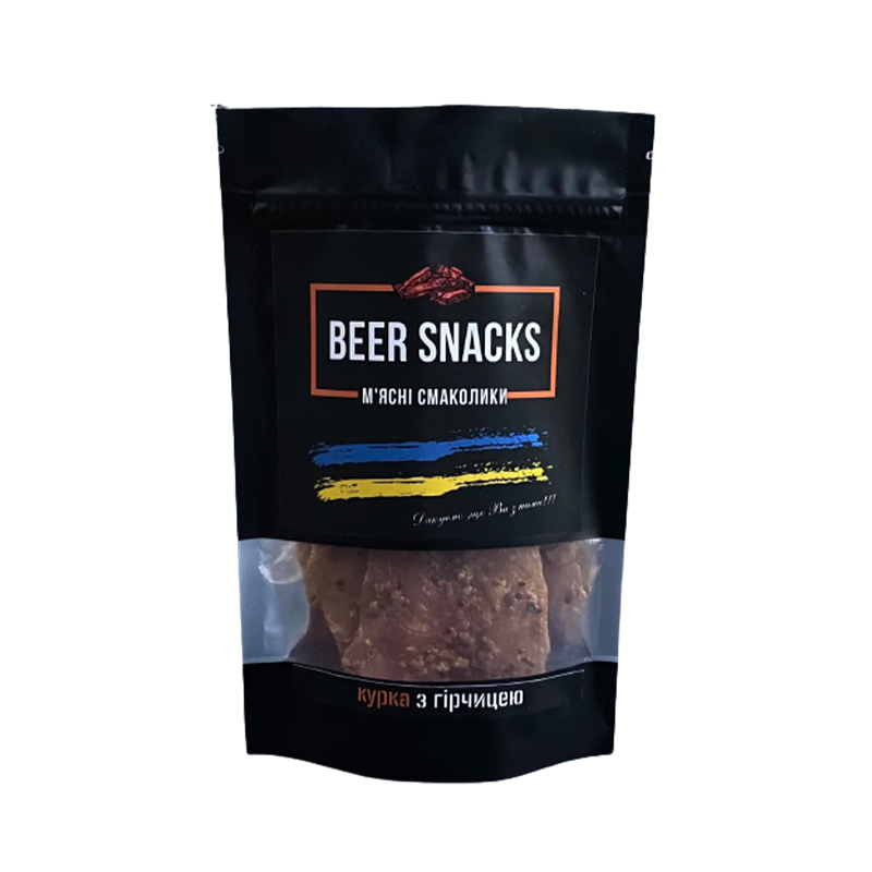 Курячі джерки Beer Snacks з діжонською гірчицею 1000г large popup