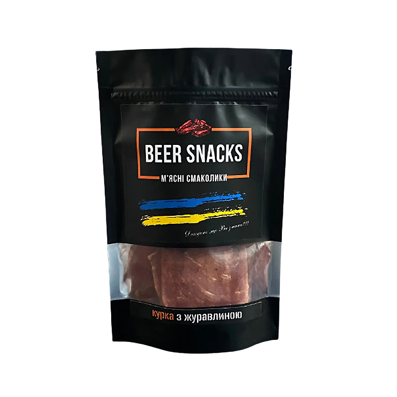 Курячі джерки Beer Snacks з журавлиною 1000г large popup