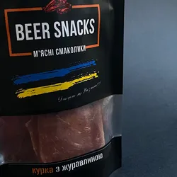 Курячі джерки Beer Snacks з журавлиною 100г thumbnail