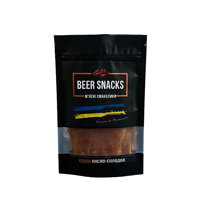 М&#039;ясні  джерки Beer Snacks курячі джерки кисло-солодкі, 1000 г