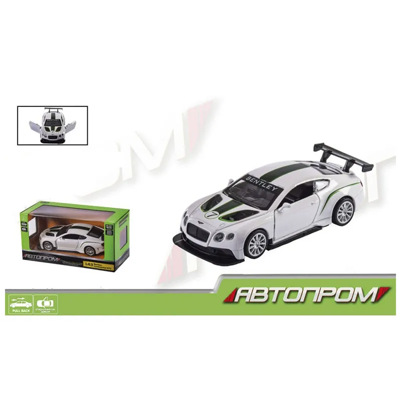 Машина метал., &quot;Автопром&quot;, 1:43 Bentley Continental GT3, відкр.двері, в кор. 14,5*6,5*7см  (4345)