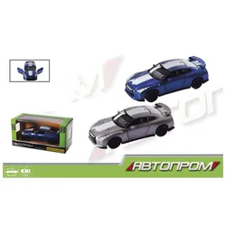 Машина метал., "Автопром", 2 кольори, 1:42 Nissan GT-R (R35), відкр.двері, в кор. 14,5*6,5*7см  (435