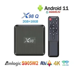 Медіаплеєр Android TV BOX X98Q  2Gb/16Gb  с Wi-Fi  2.4G, 4K thumbnail