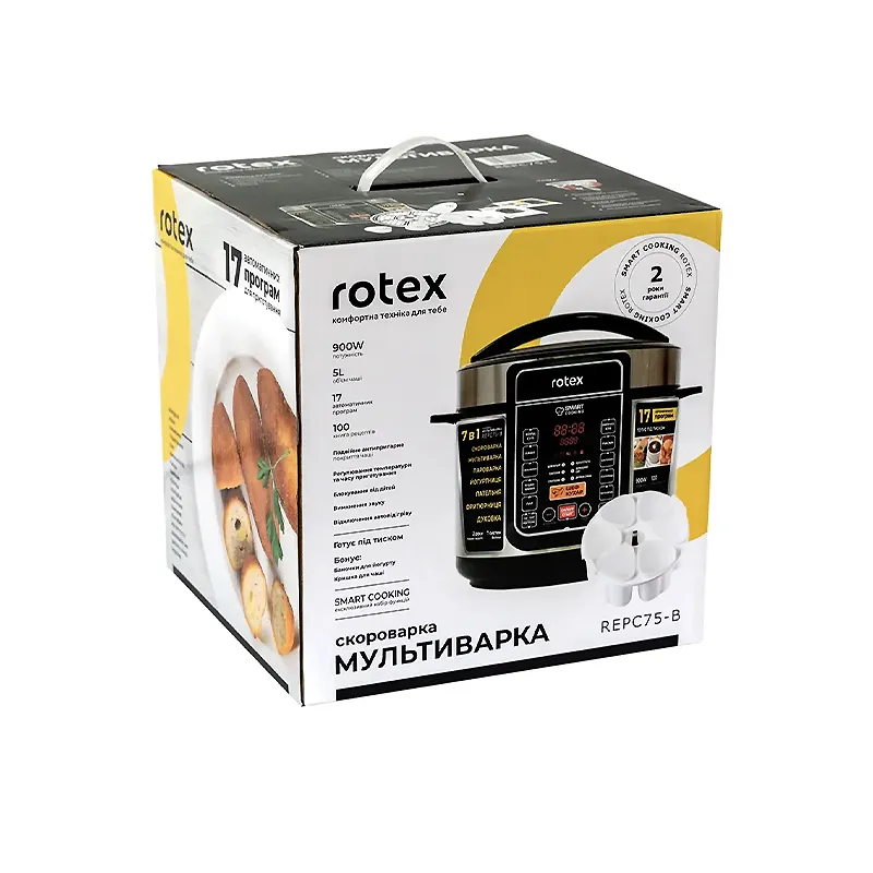 Мультиварка-скороварка Rotex REPC75-B 