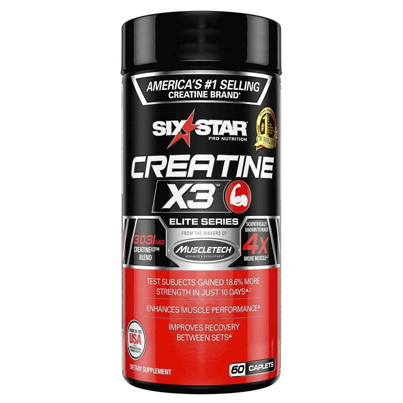 Мультикреатиновий комплекс Six Star Creatine X3 60 Caplets large popup