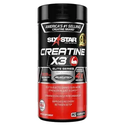 Мультикреатиновий комплекс Six Star Creatine X3 60 Caplets